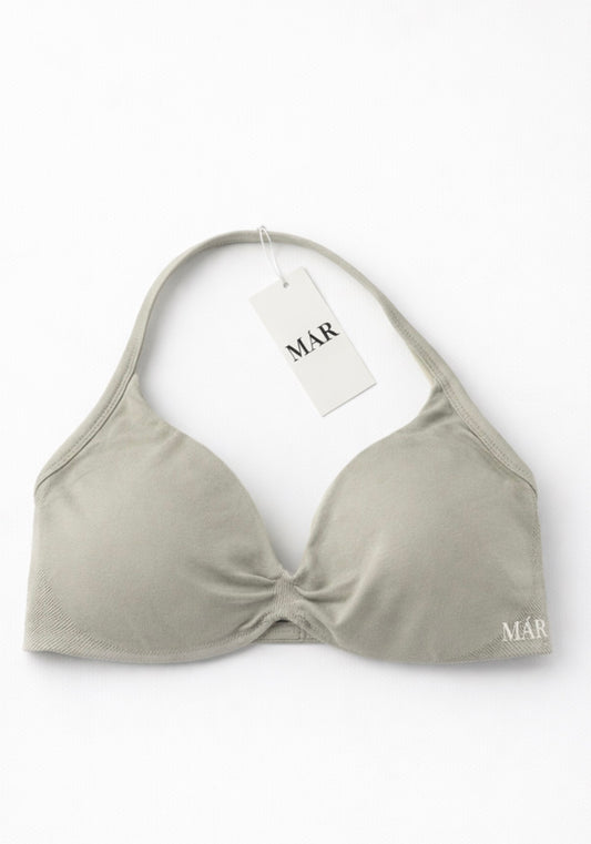 The halter bra - Gray