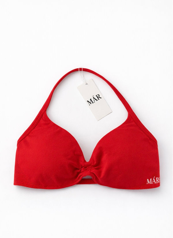 The halter bra - Red
