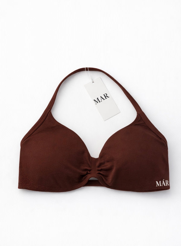 The halter bra - Brown
